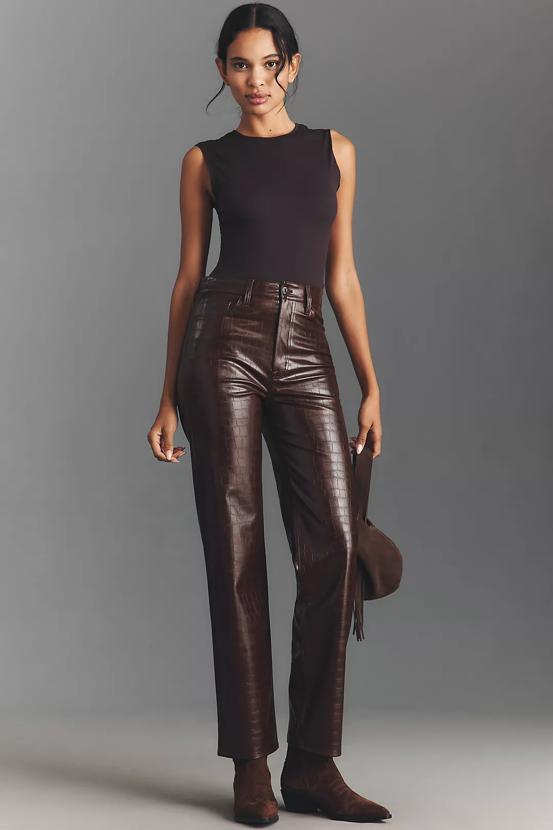 Pistola Cassie Super-High-Rise Faux-Leather Pants