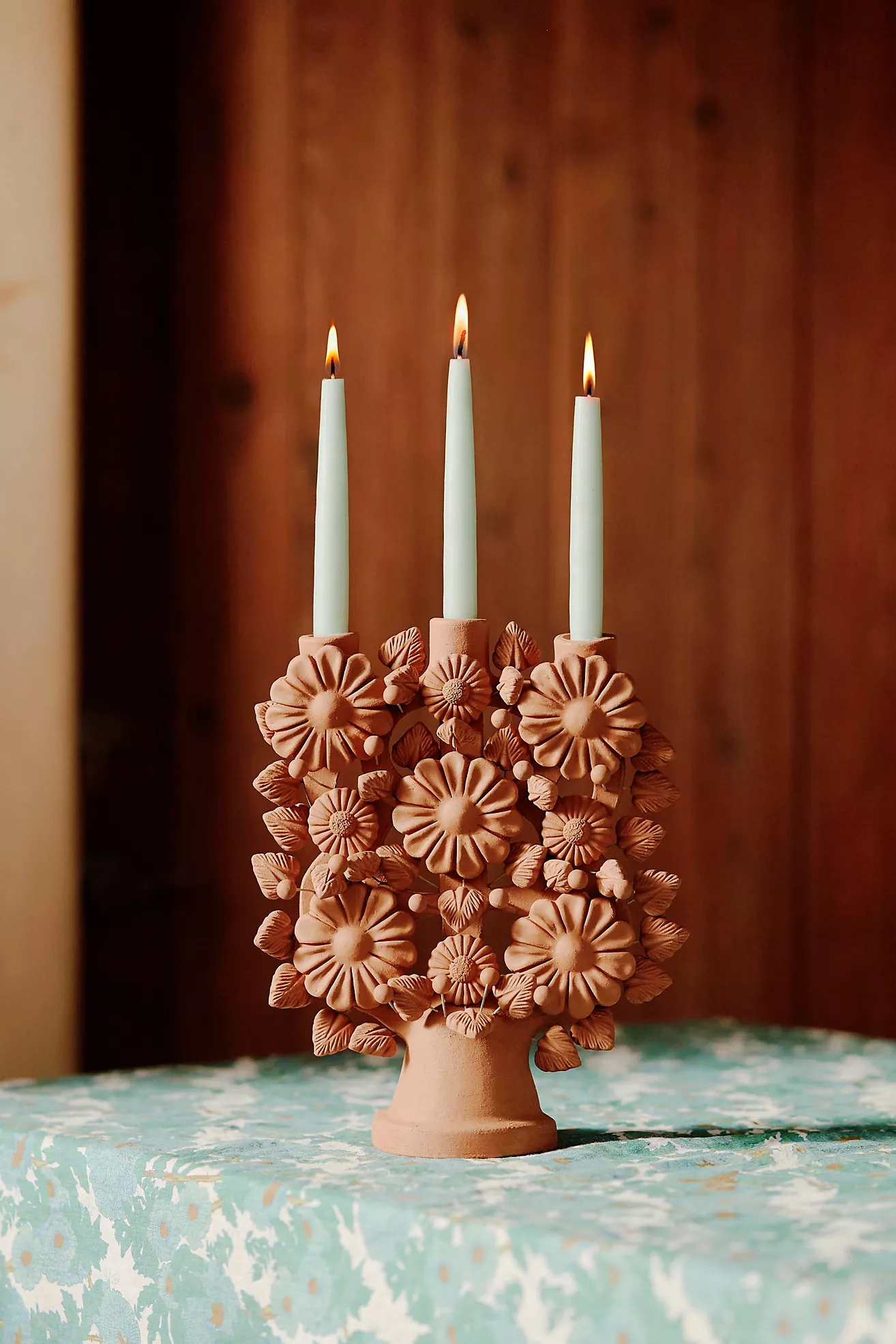 Oaxacan Clay Candelabra