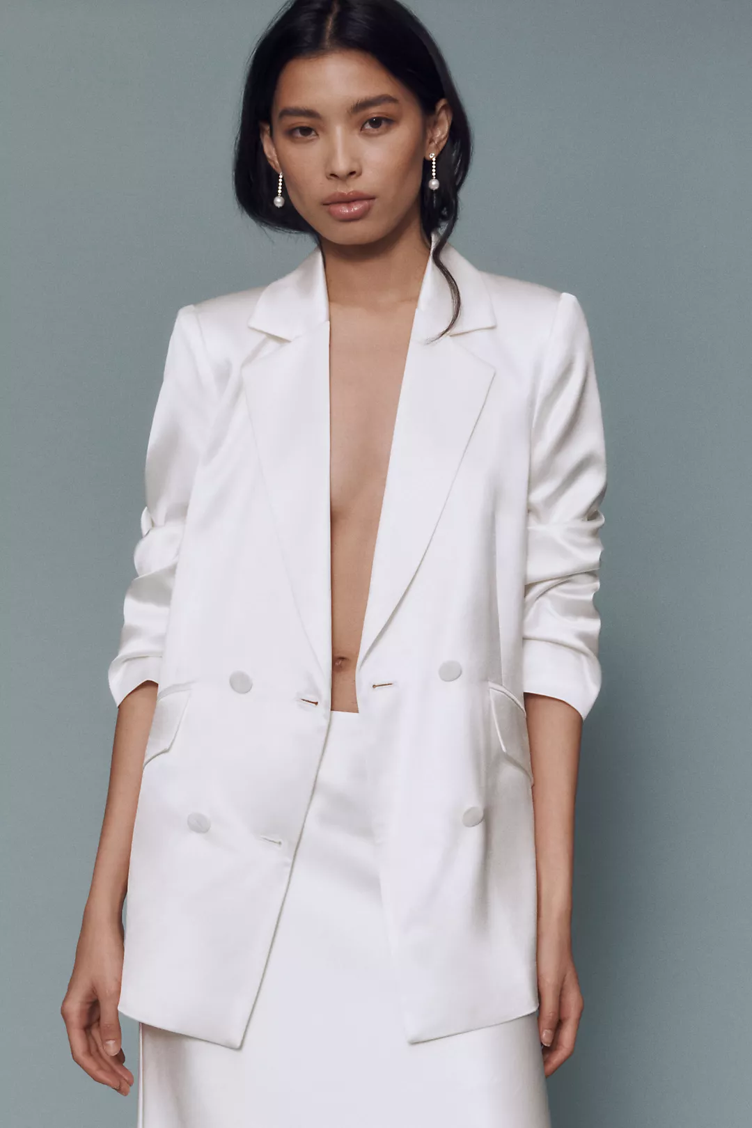 The Vienna Satin Blazer by Mare Mare