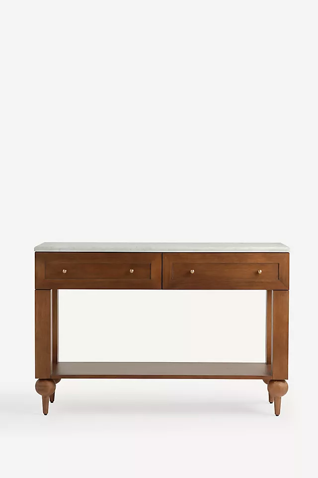 The Fern Marble Top Console