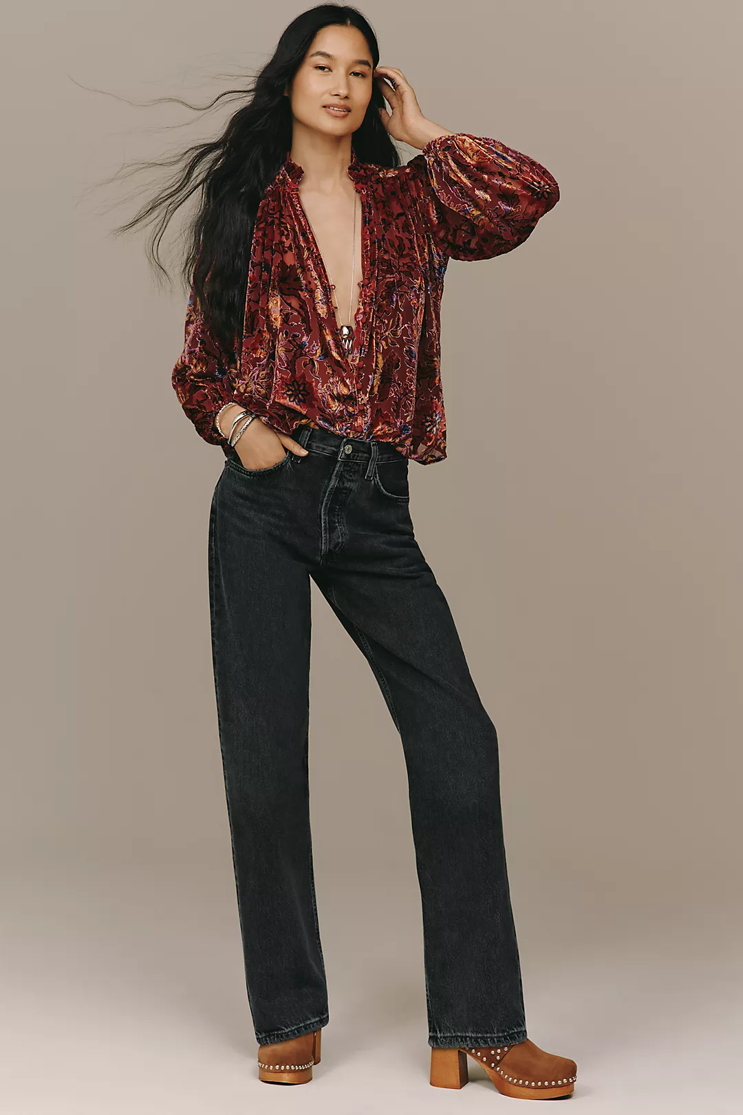 AGOLDE Kelly High-Rise Straight-Leg Jeans