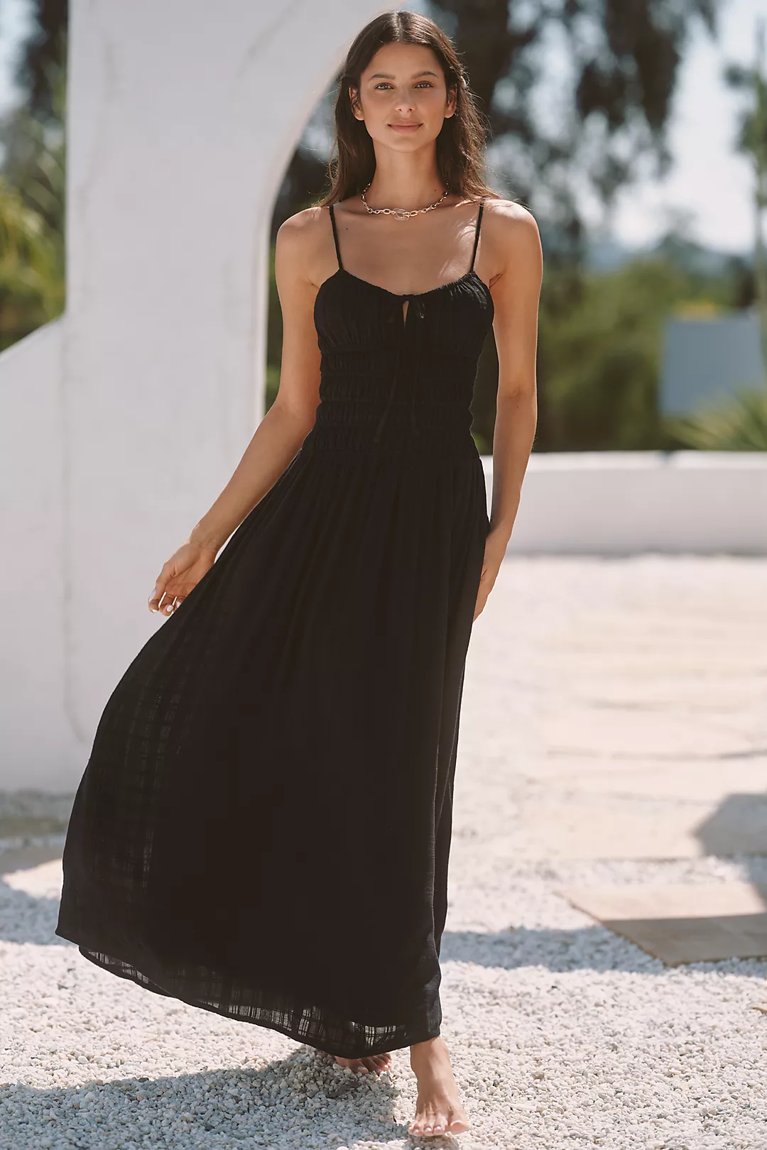 LSPACE Tala Sleeveless Open-Back Maxi Dress