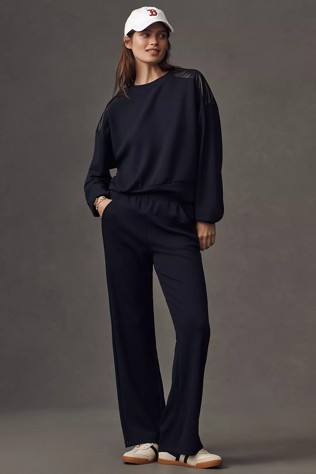 The Brooklin Knit Wide-Leg Pull-On Pants