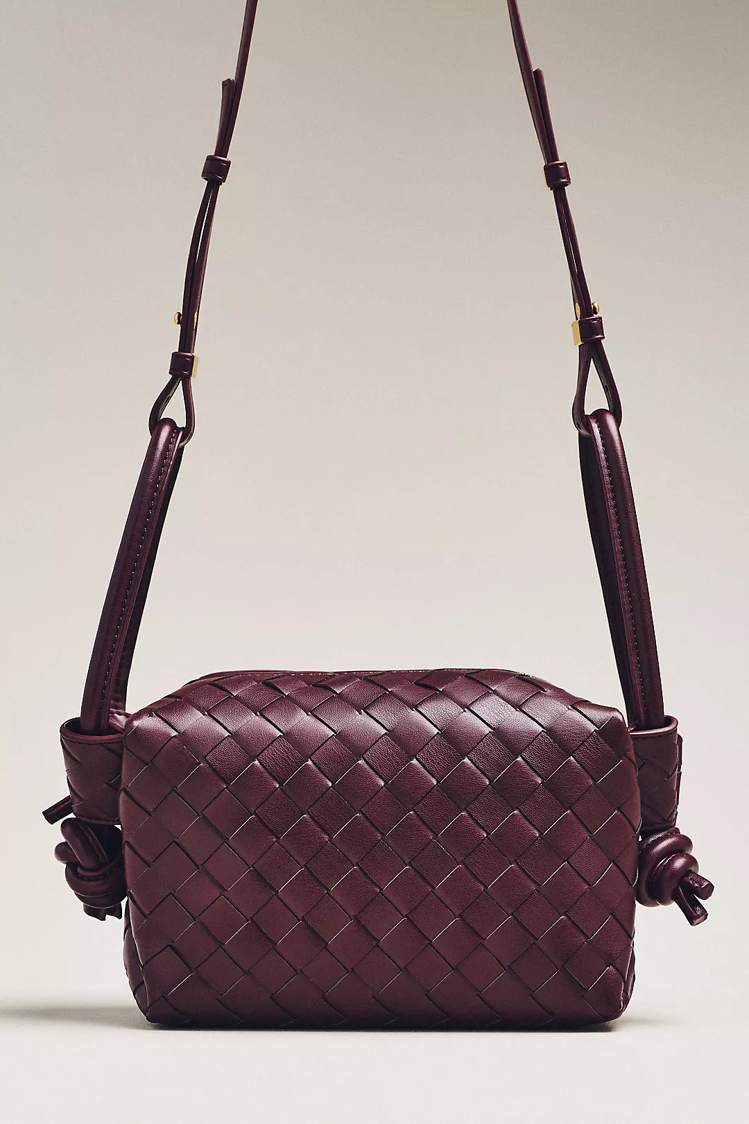 Loop-Strap Woven Crossbody Bag