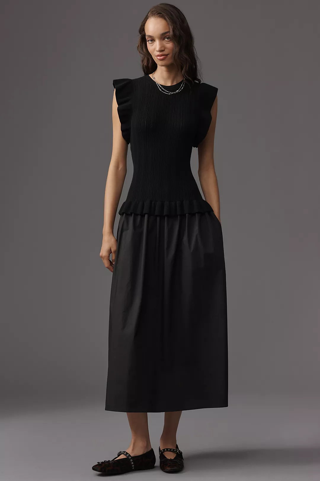 Rails Deidre Sleeveless Twofer Midi Dress