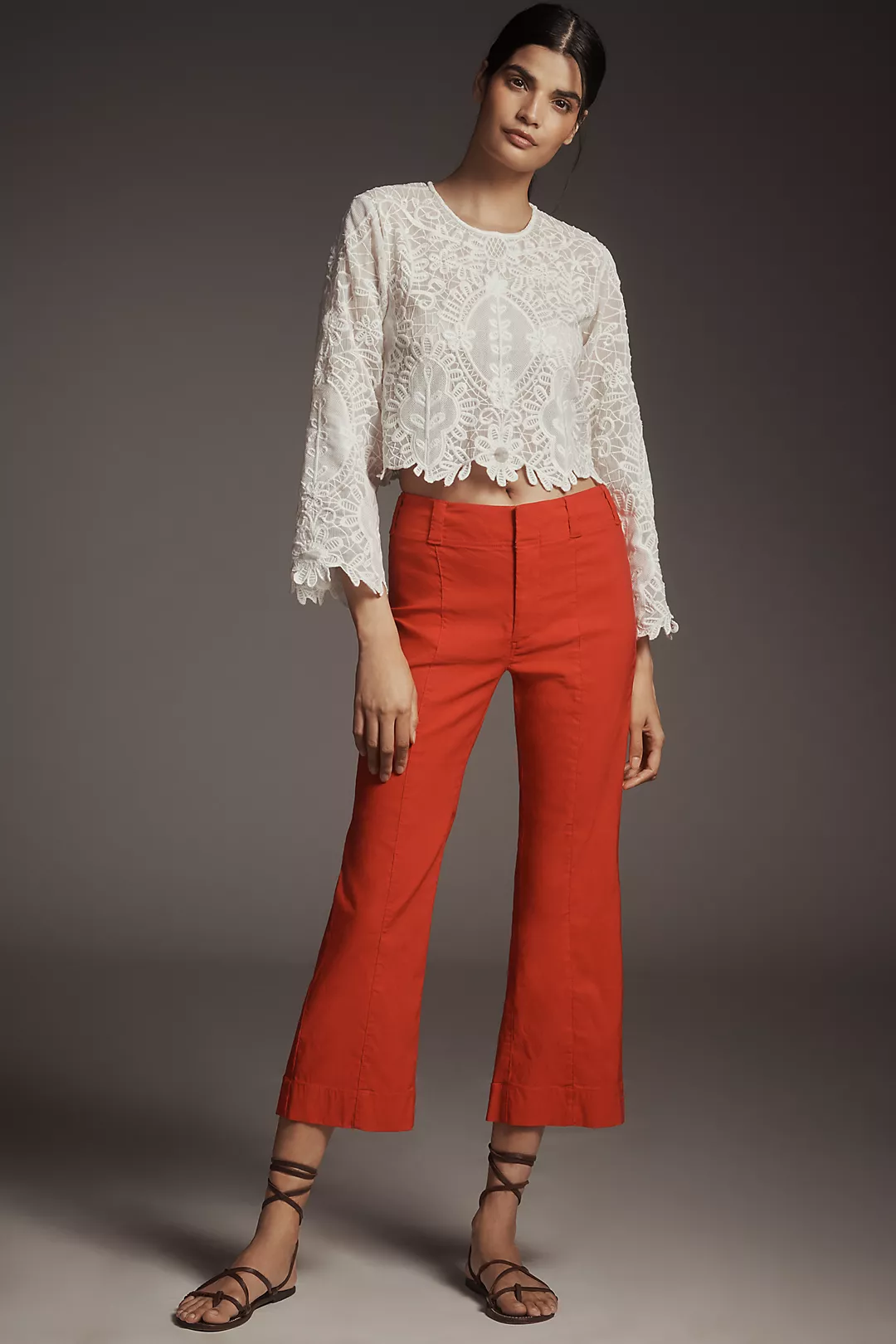 Maeve 70s Slim Crop Pants