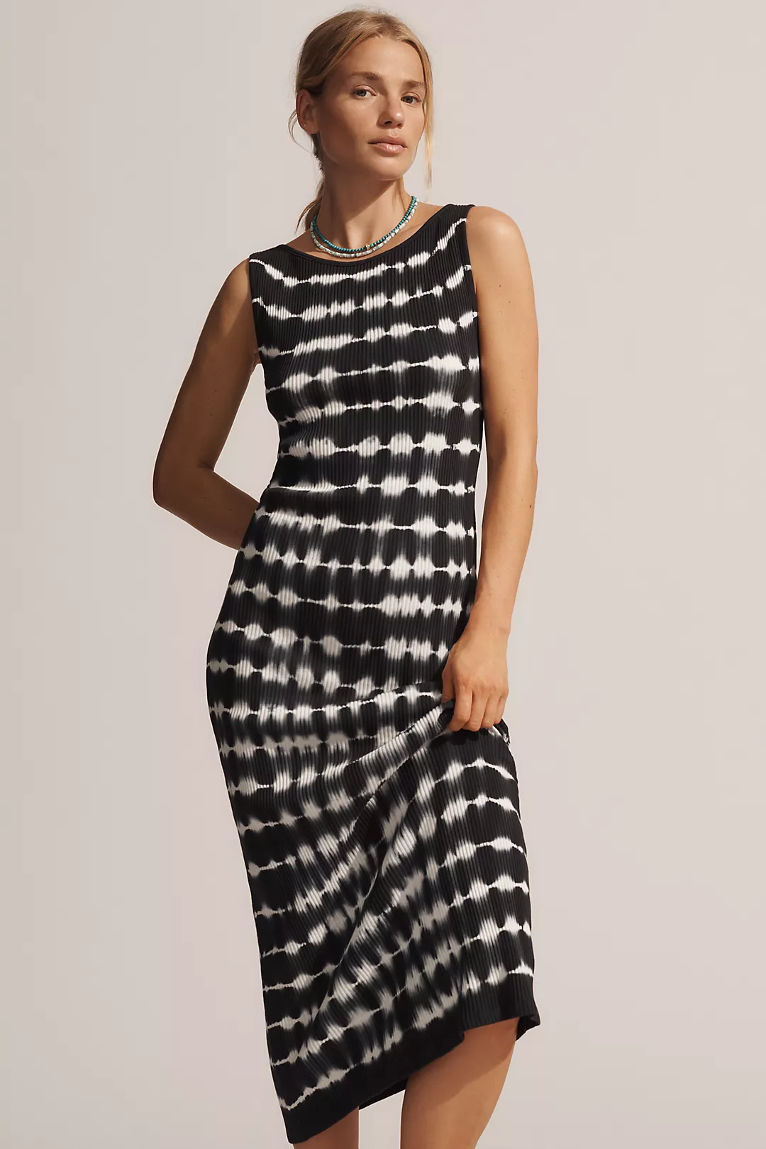 Nation Los Angeles Christy Sleeveless Tie-Dye Midi Dress