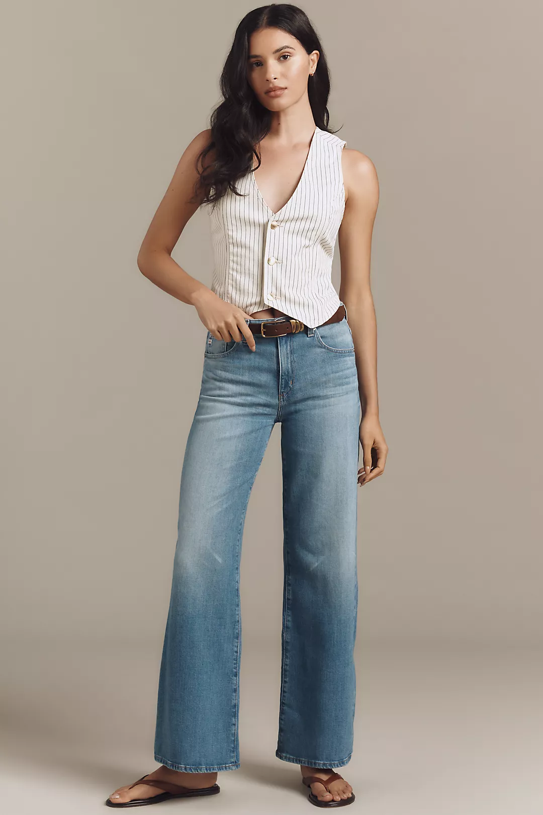 AG Saige High-Rise Wide-Leg Jeans