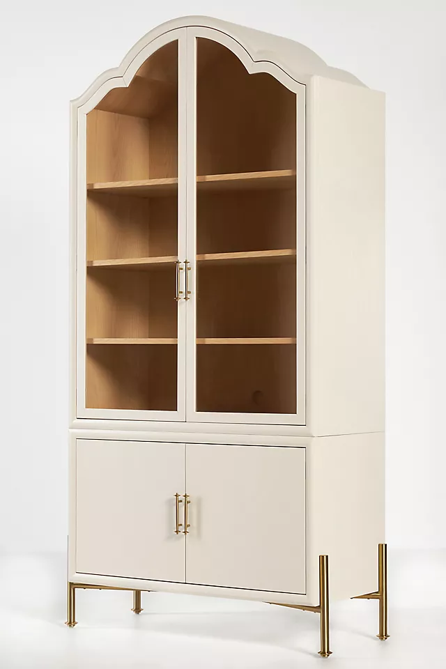 Livia Glass & Wood Storage Hutch