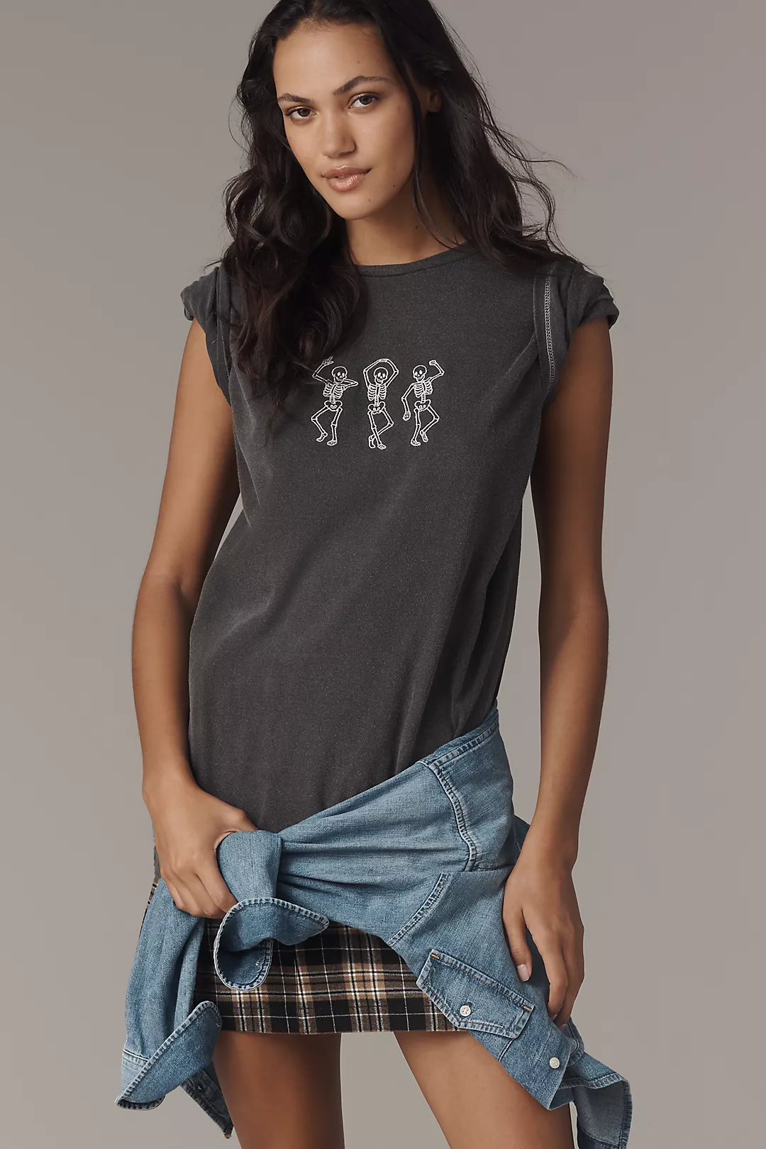 By Anthropologie Skeleton Boyfriend Tee