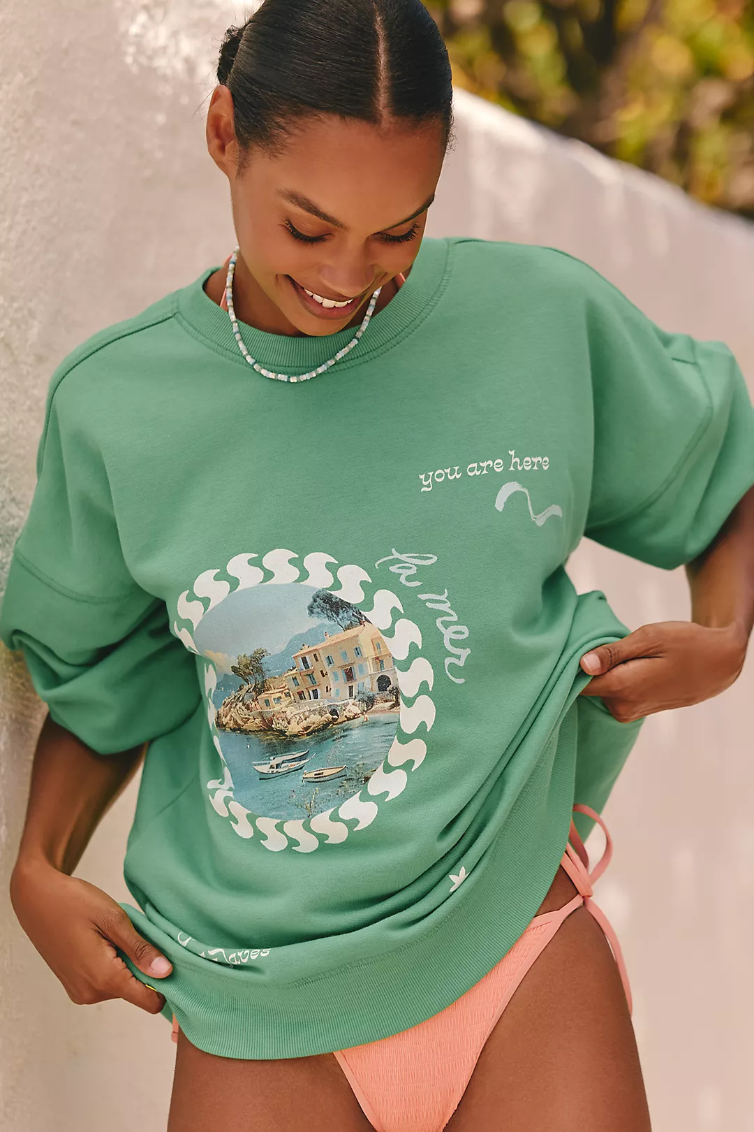 Celandine Crew-Neck Graphic Sweatshirt