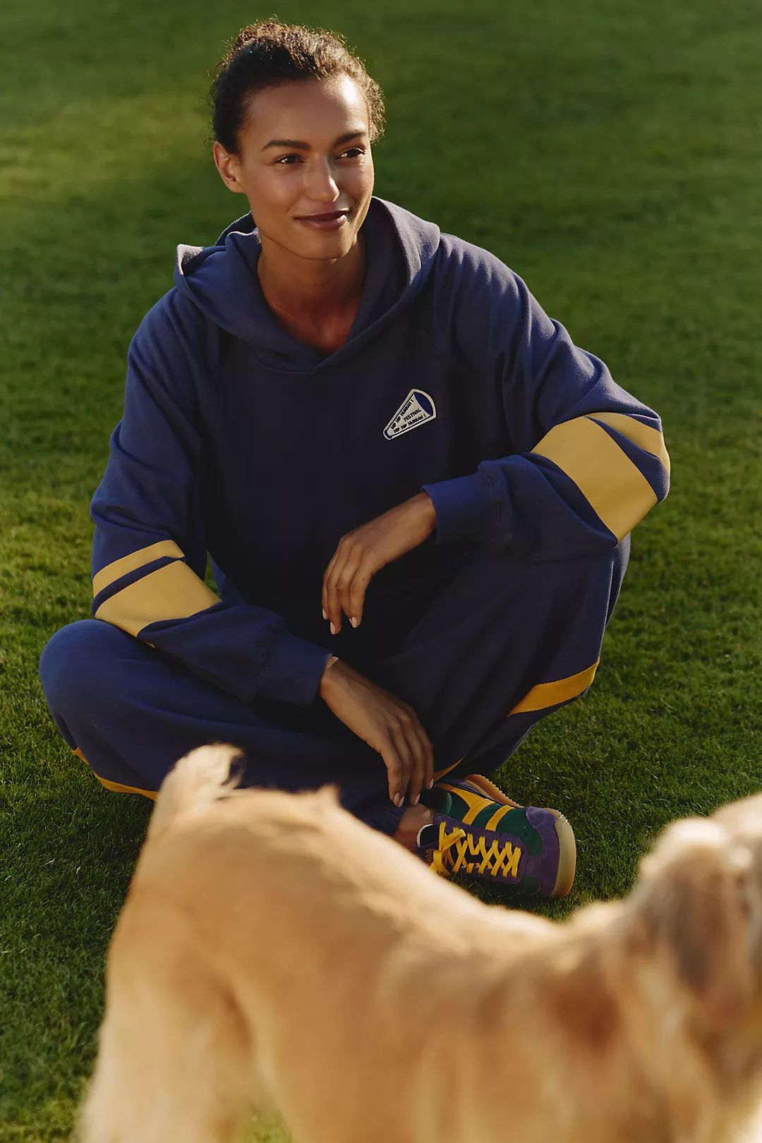 Sundry Sporty Hooded Cotton Sweatshirt