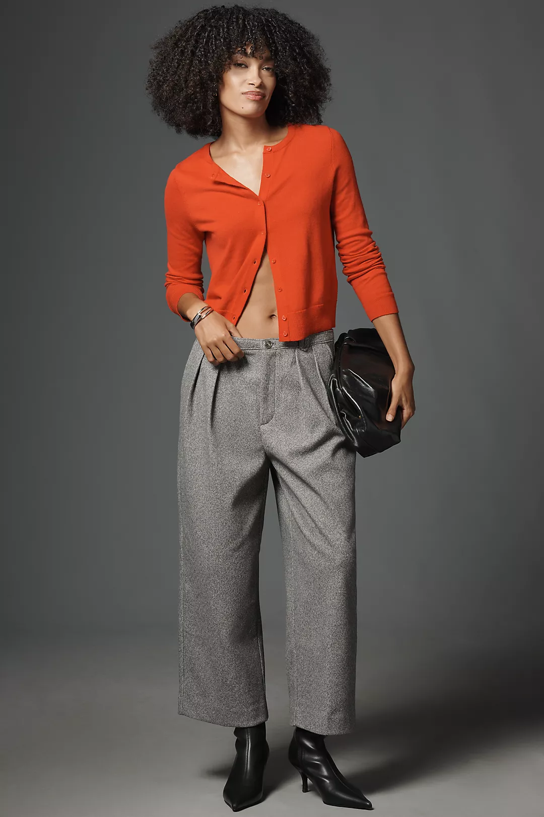 Maeve Brushed Cropped Trousers