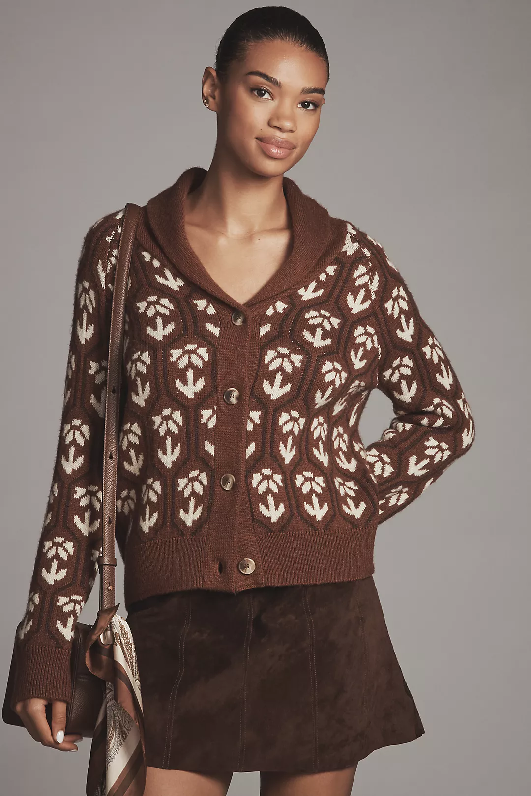 ASTR The Label Marcenia Wool Blend Cardigan Sweater