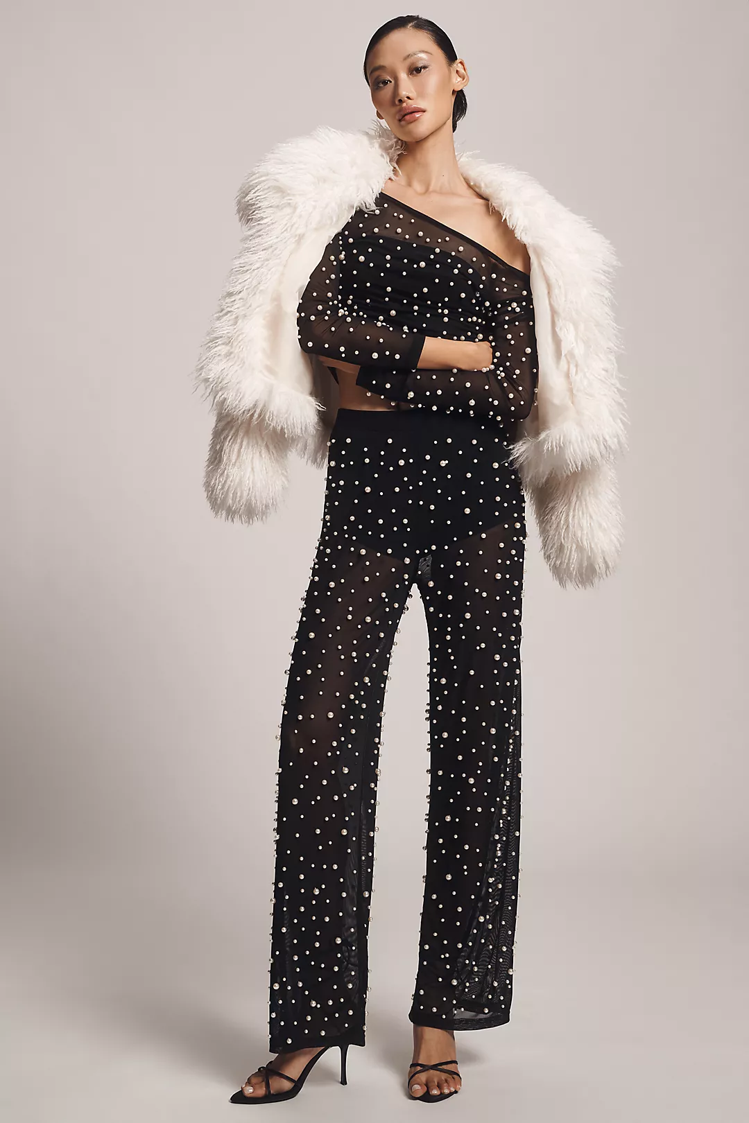 BLITHE Mesh Pearl Pants