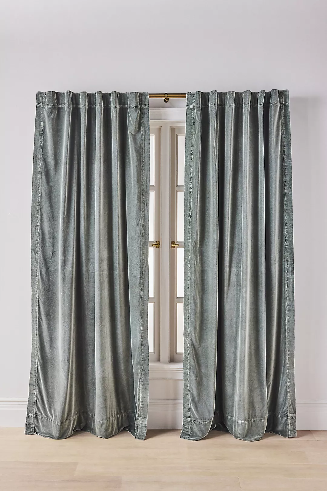 Trova Washed Velvet Curtain