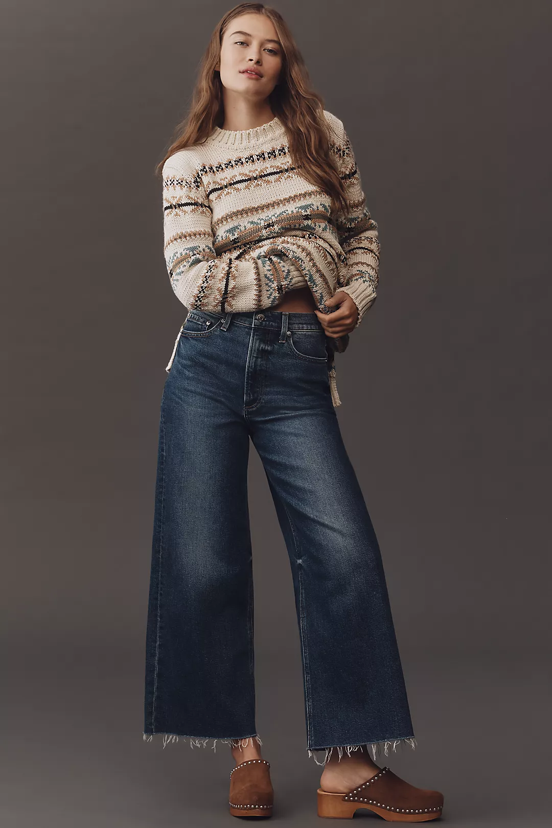 Pistola Lana High-Rise Crop Wide-Leg Jeans