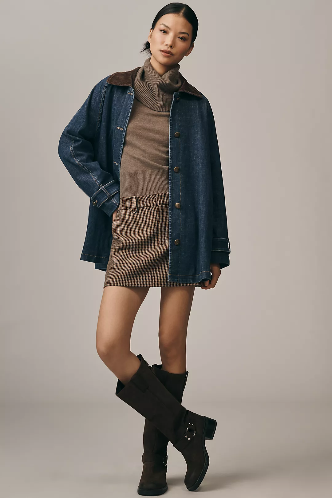 Maeve Denim Barn Coat