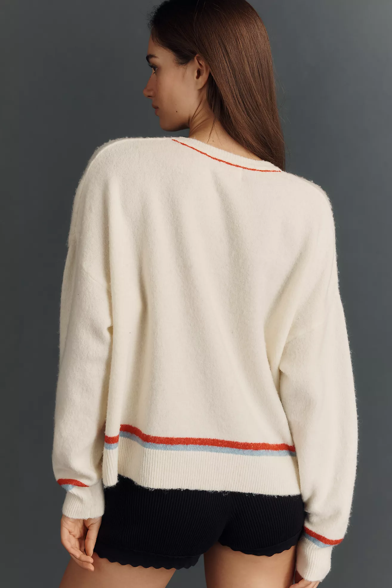 Sundry Embroidered Pullover Sweater