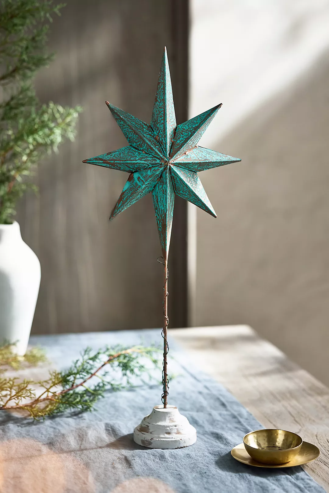 Verdigris Star Tree Topper