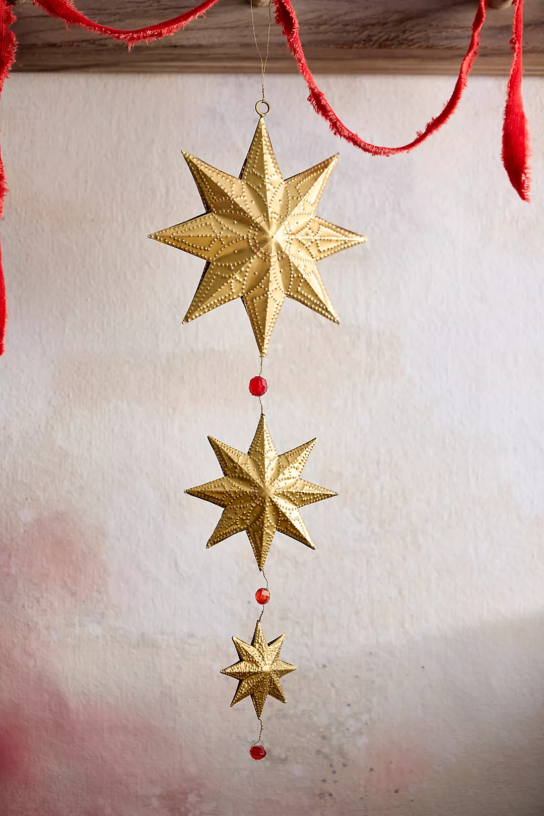 Beaded Stacked Stars Charm