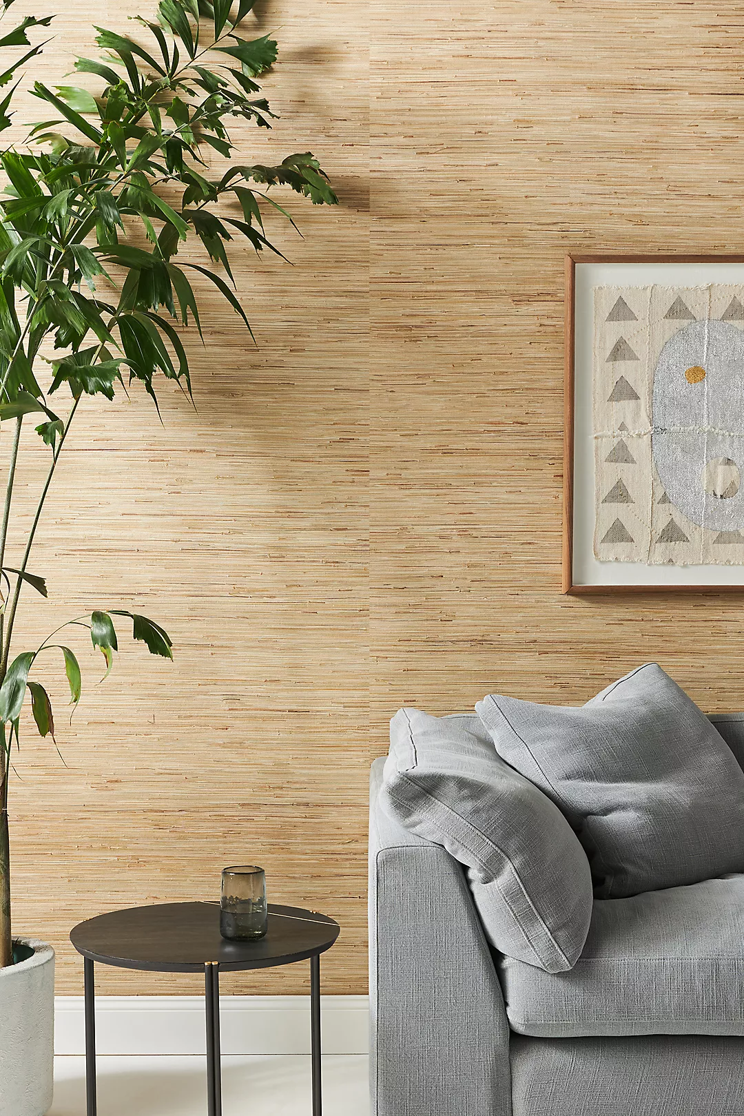 Bataan Wheat Grasscloth Textured Wallpaper