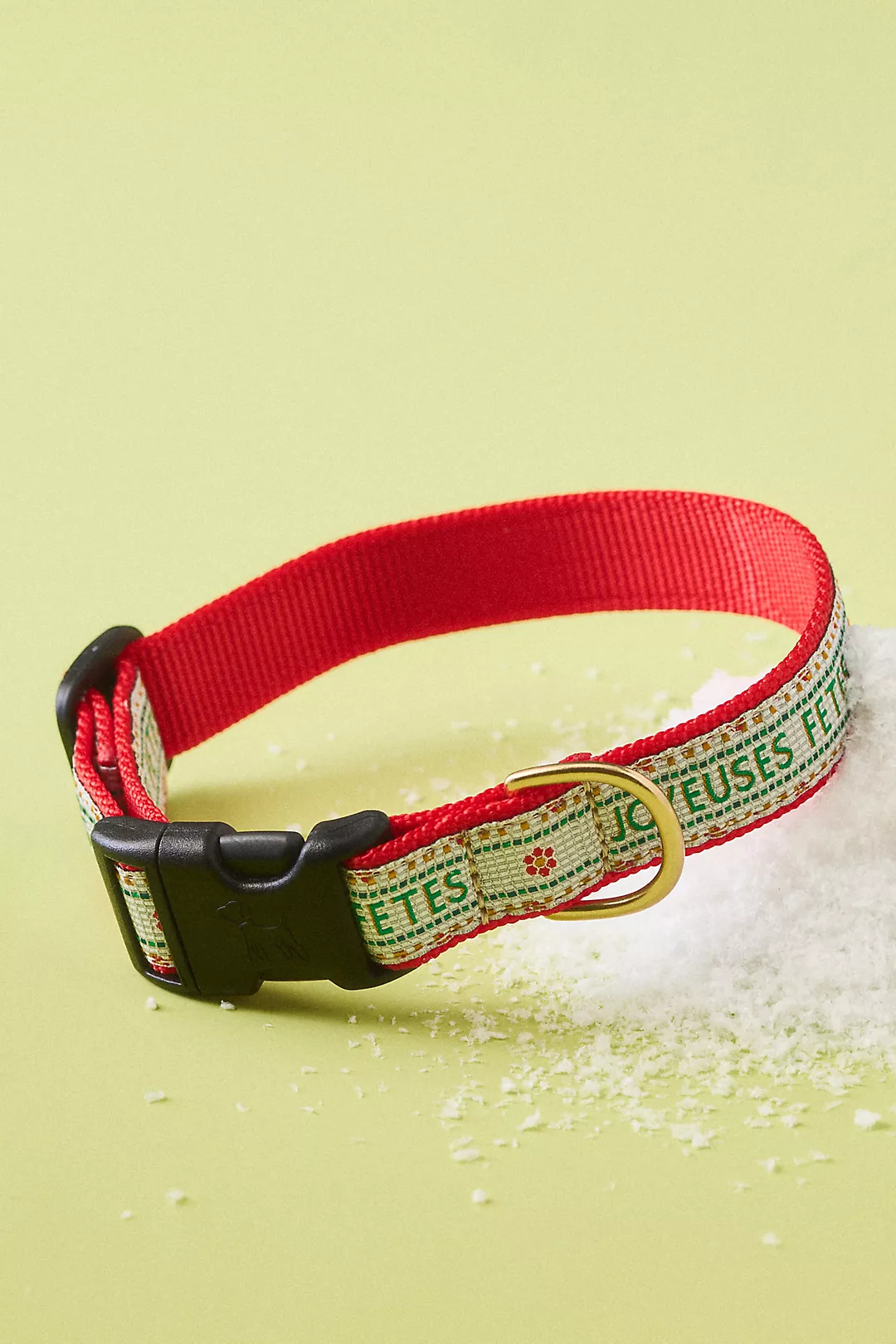 The Bistro Tile Holiday Dog Collar