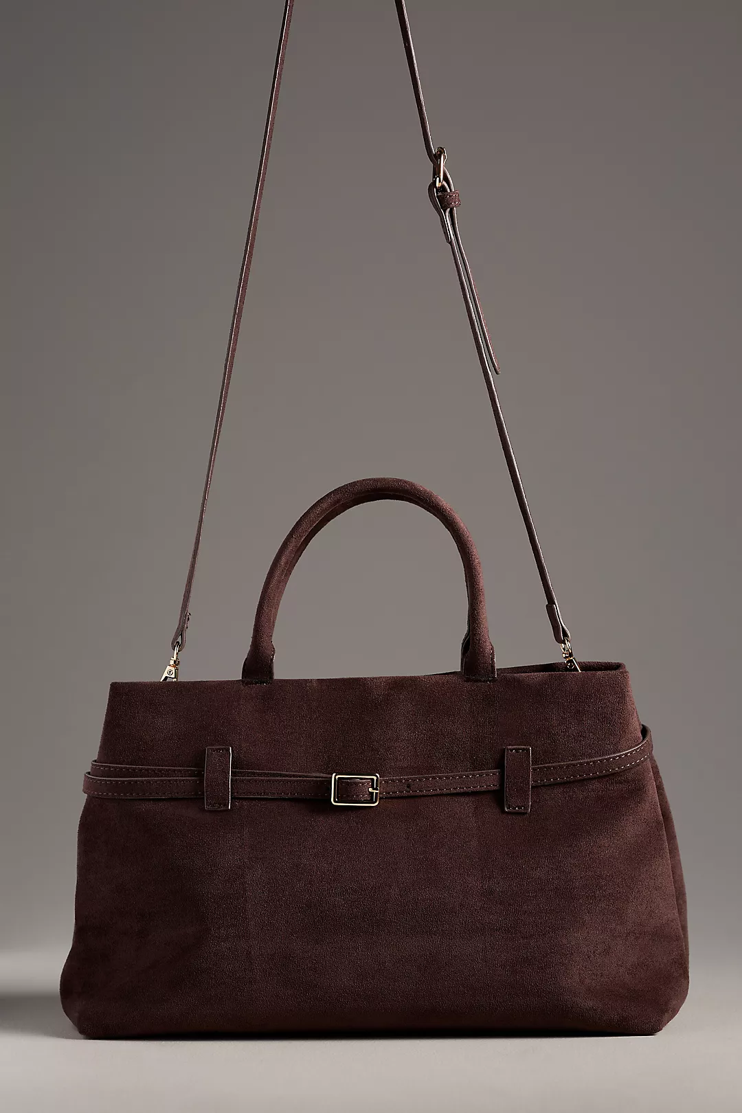 The Greer Faux-Suede Doctor Bag