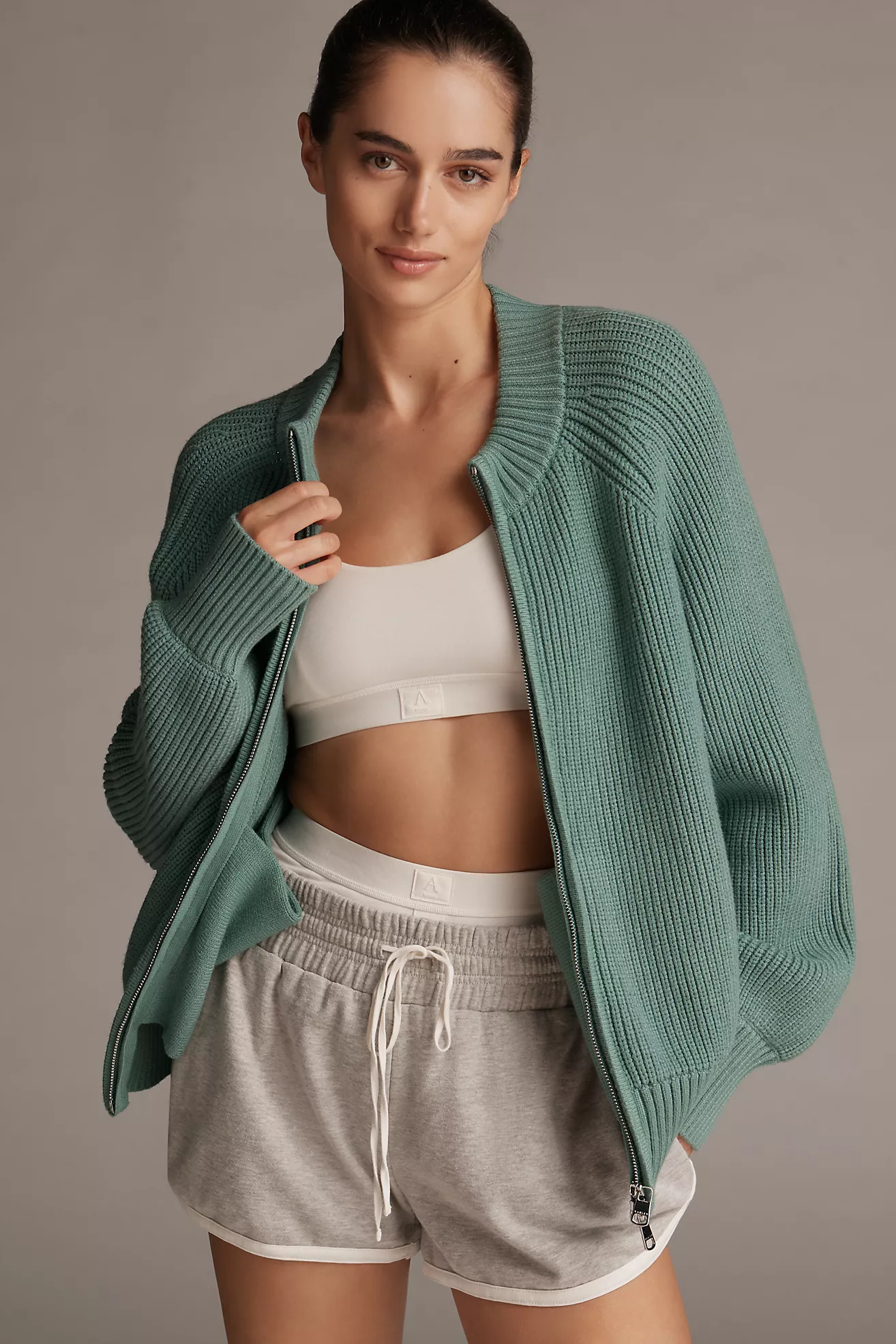 Varley Milo Zip-Up Knit Jacket