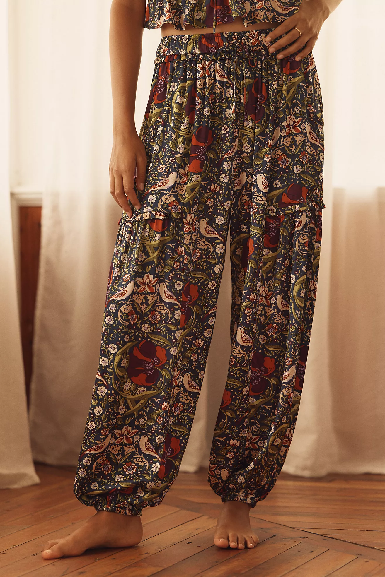 The LyreBird Silky Balloon Pants