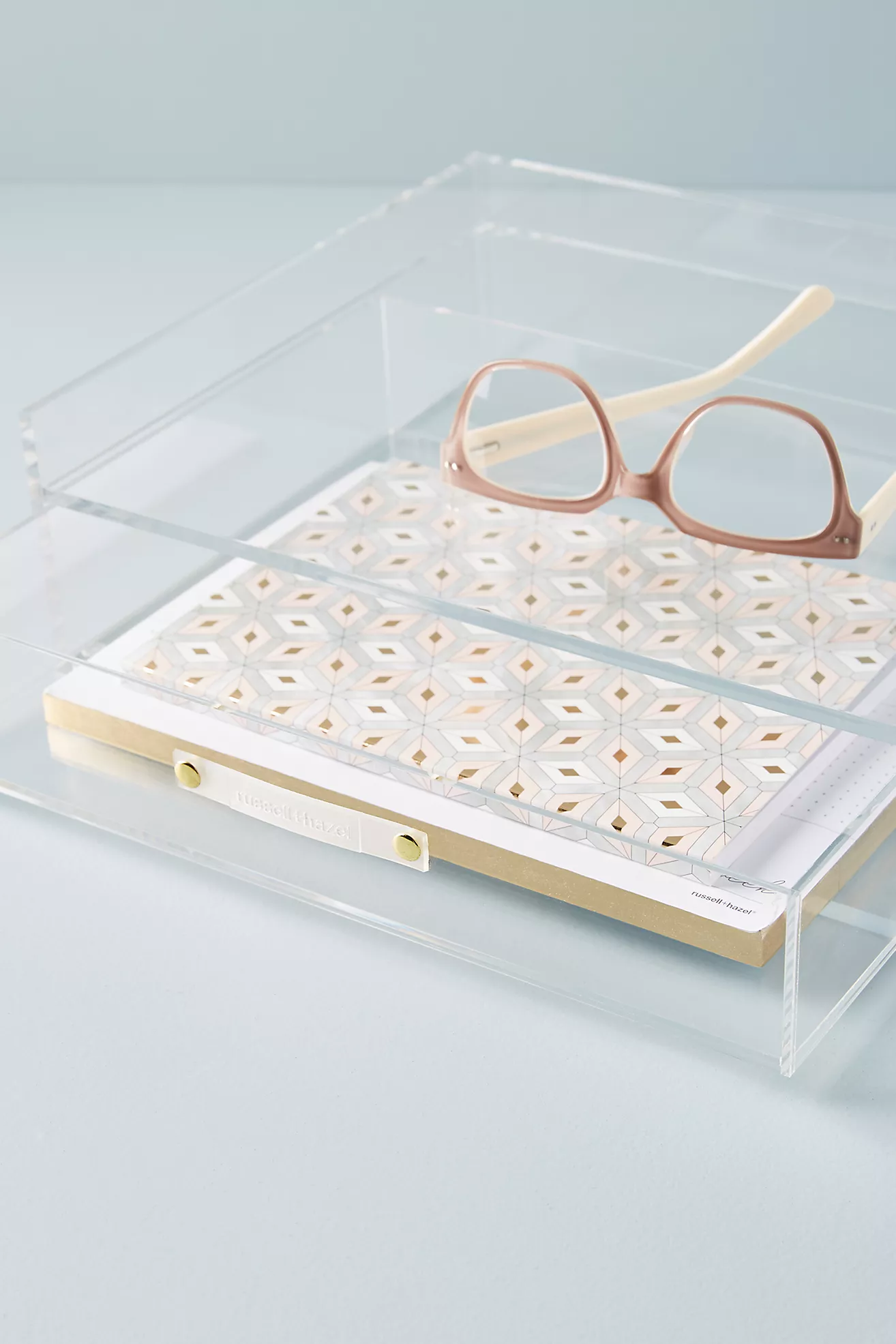 Acrylic Bloc Collection Desk Storage Organizer