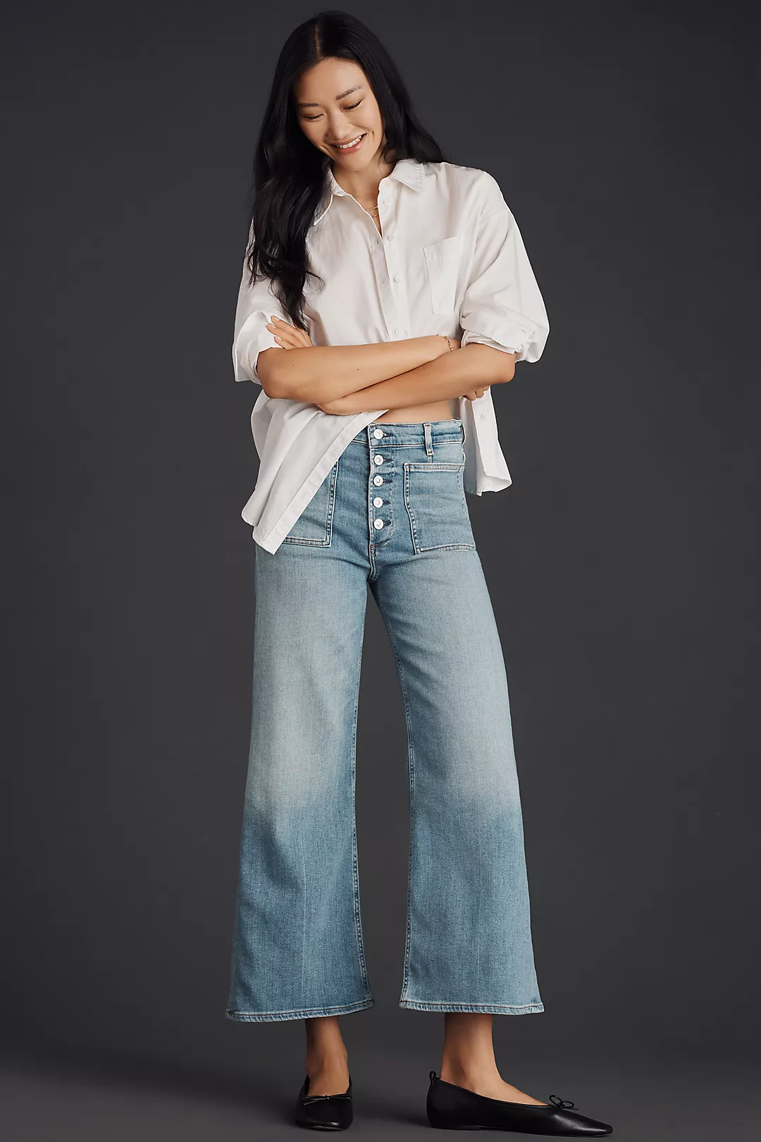 Citizens of Humanity Lyra High-Rise Crop Wide-Leg Jeans