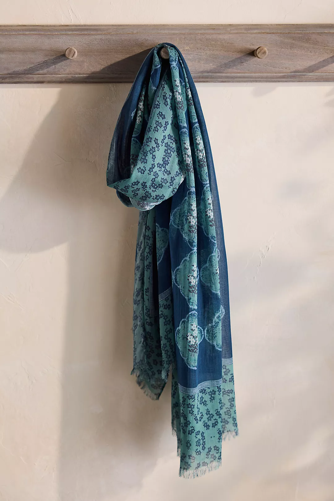 Diamond Floral Cotton Scarf