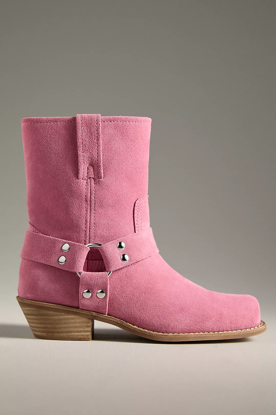 Jeffrey Campbell Waylon-Lo Square-Toe Western Ankle Boots