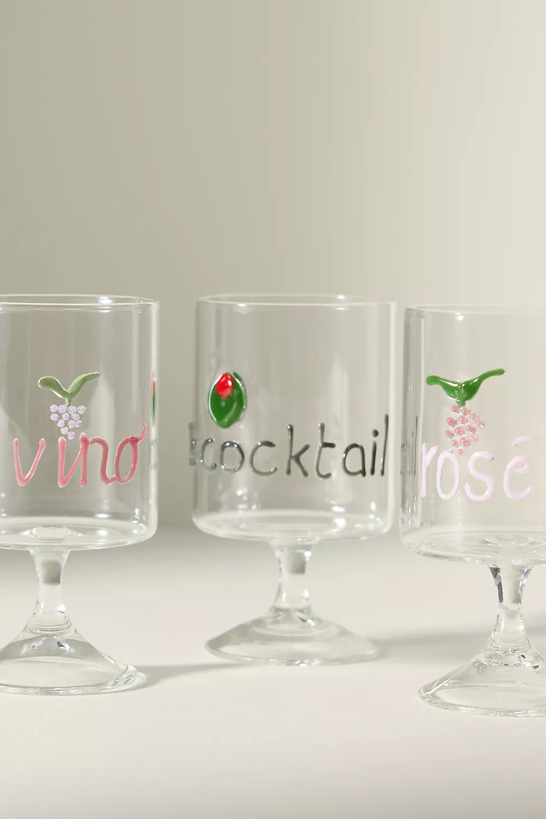Word Play Wine Glass