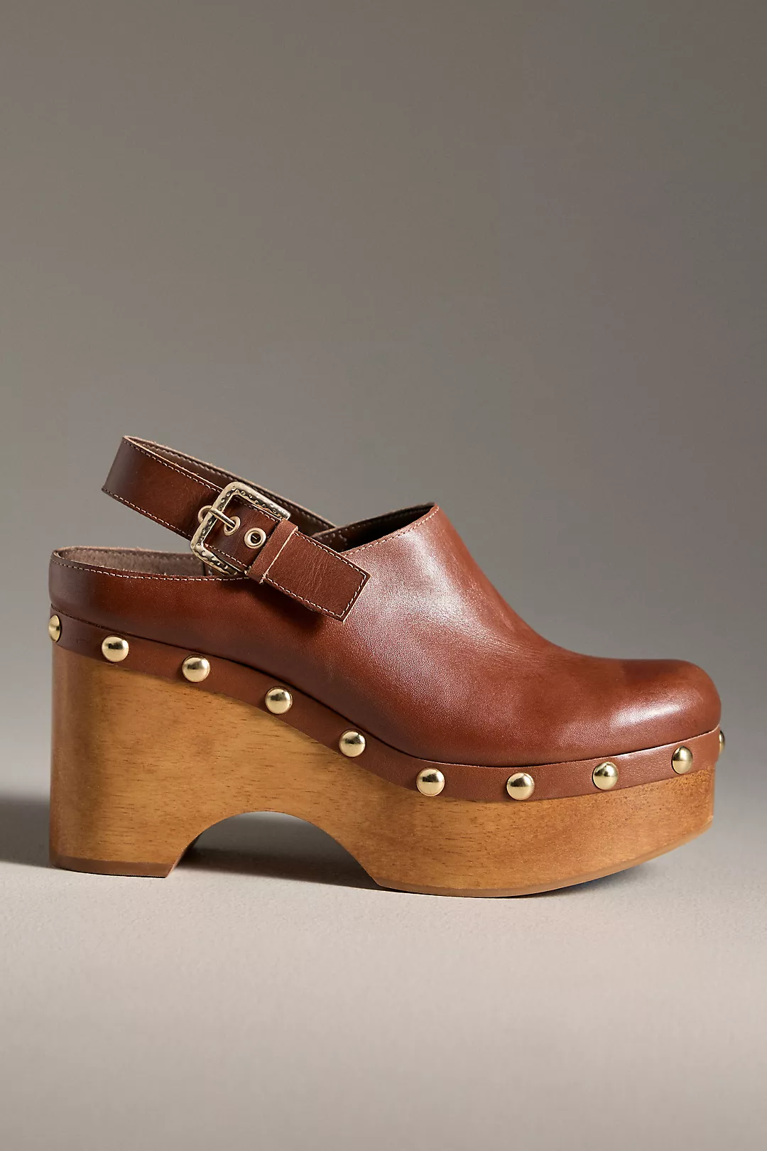 Dolce Vita Adelan Wood-Bottom Clog Heels