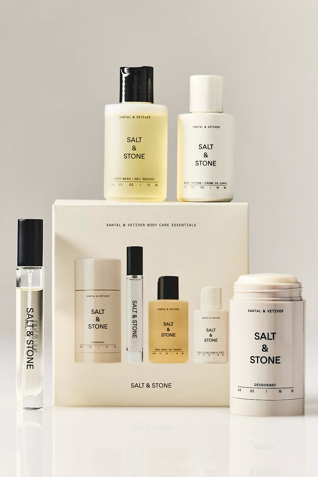 SALT & STONE Santal & Vetiver Essentials Set