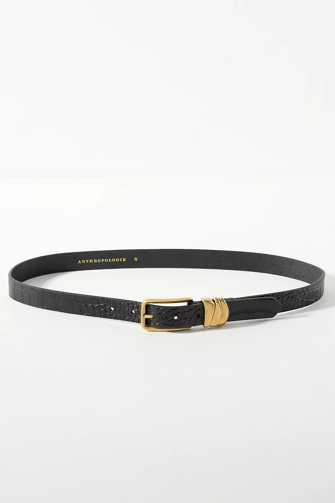 Square Buckle Keeper Belt
