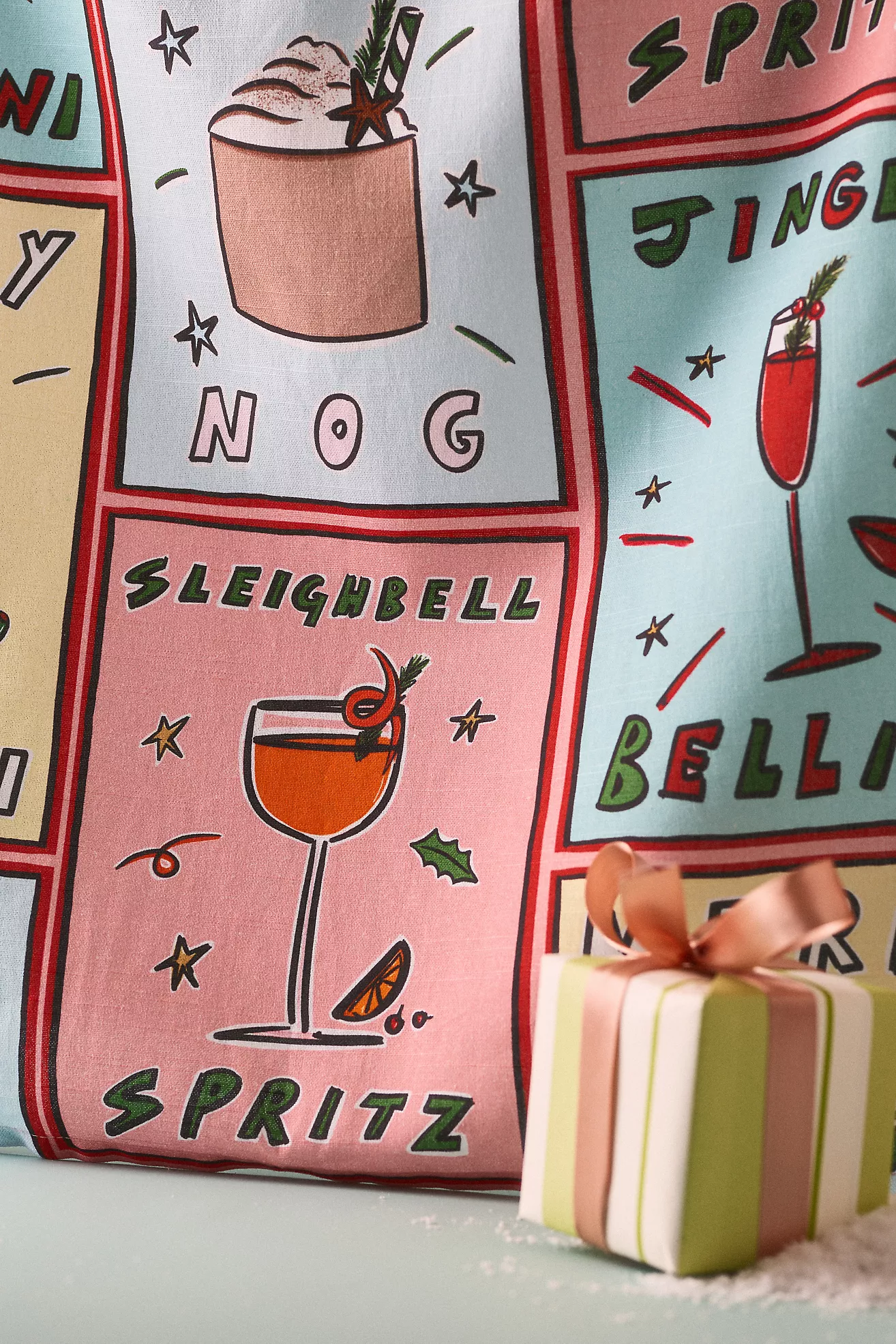 Nephthys Illustrated Holiday Dish Towel