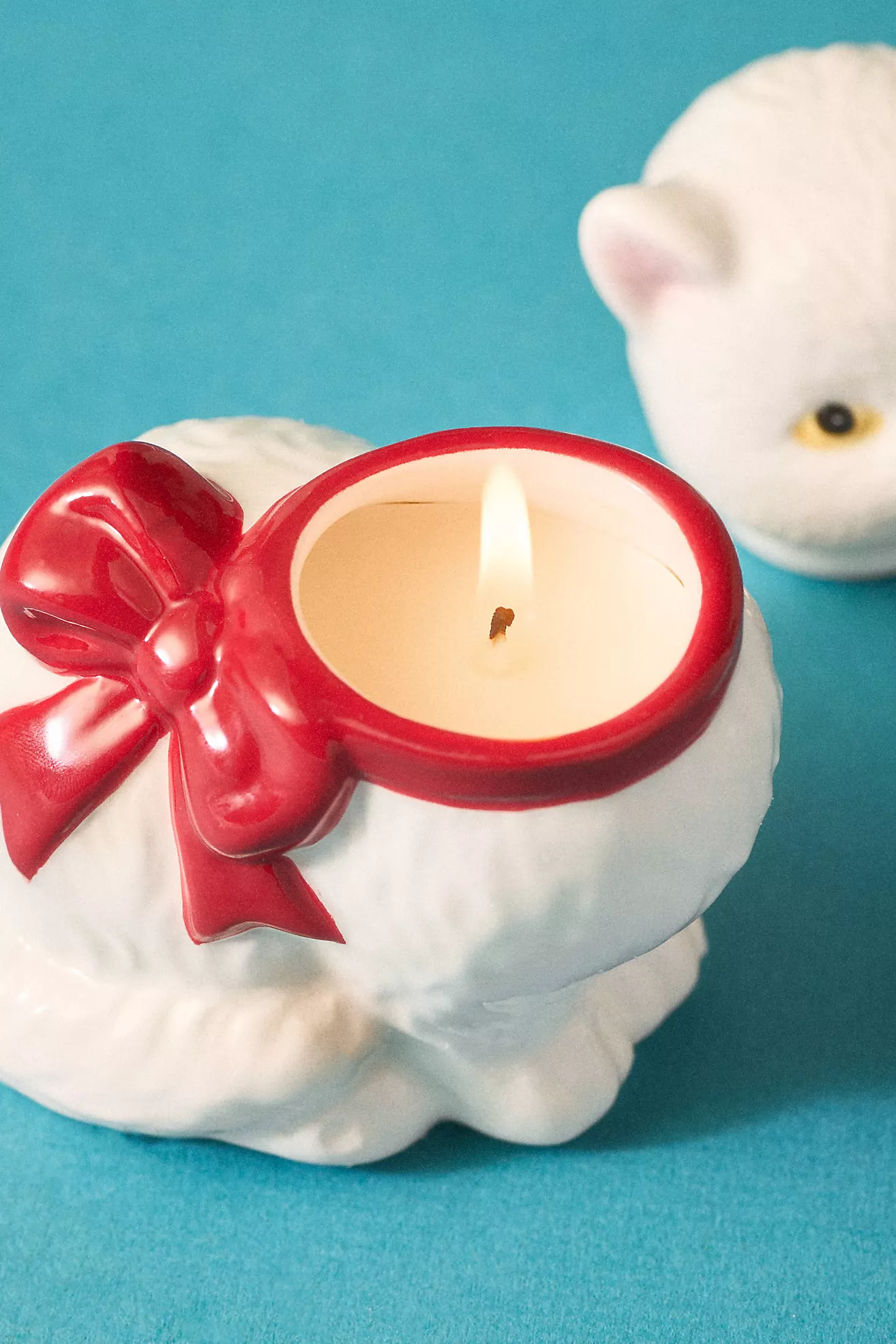 Woody Fresh Balsam & Cedarwood Cat-Shaped Candle