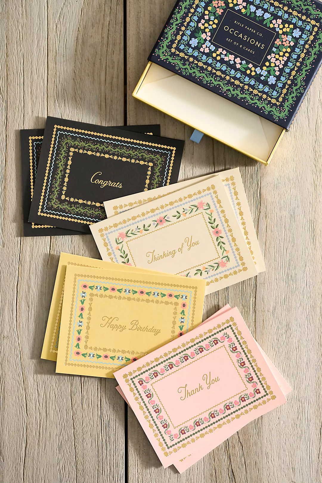 Botanical Occasion Cards, Set of 8