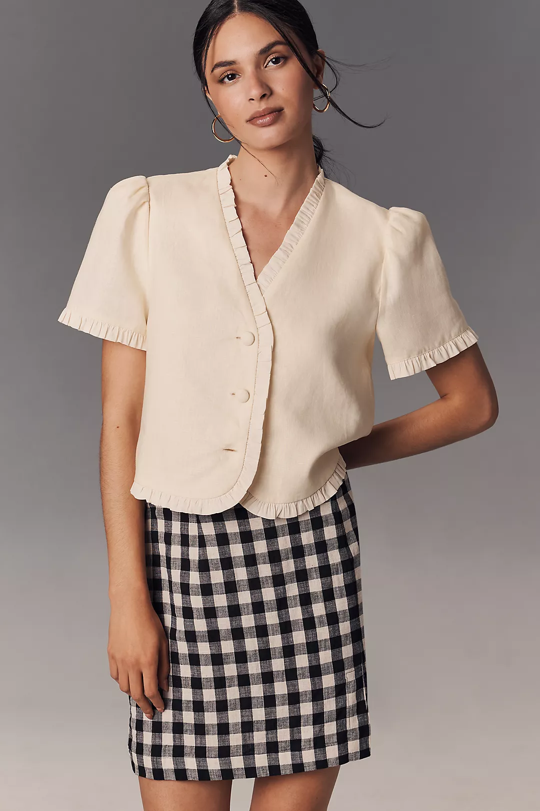 Reformation Bess Linen Top