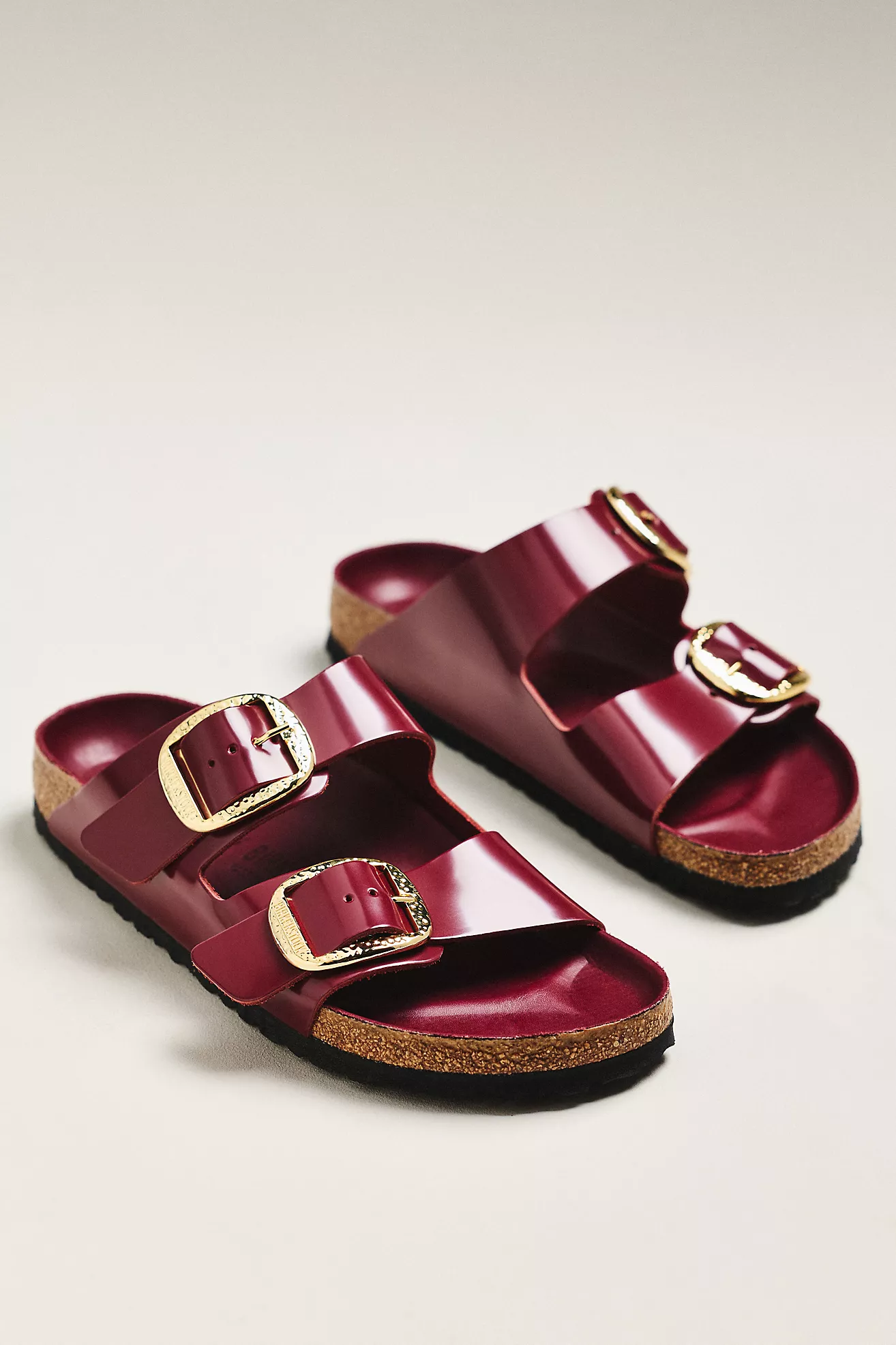 Birkenstock Arizona Big Hammered Buckle High Shine Sandals