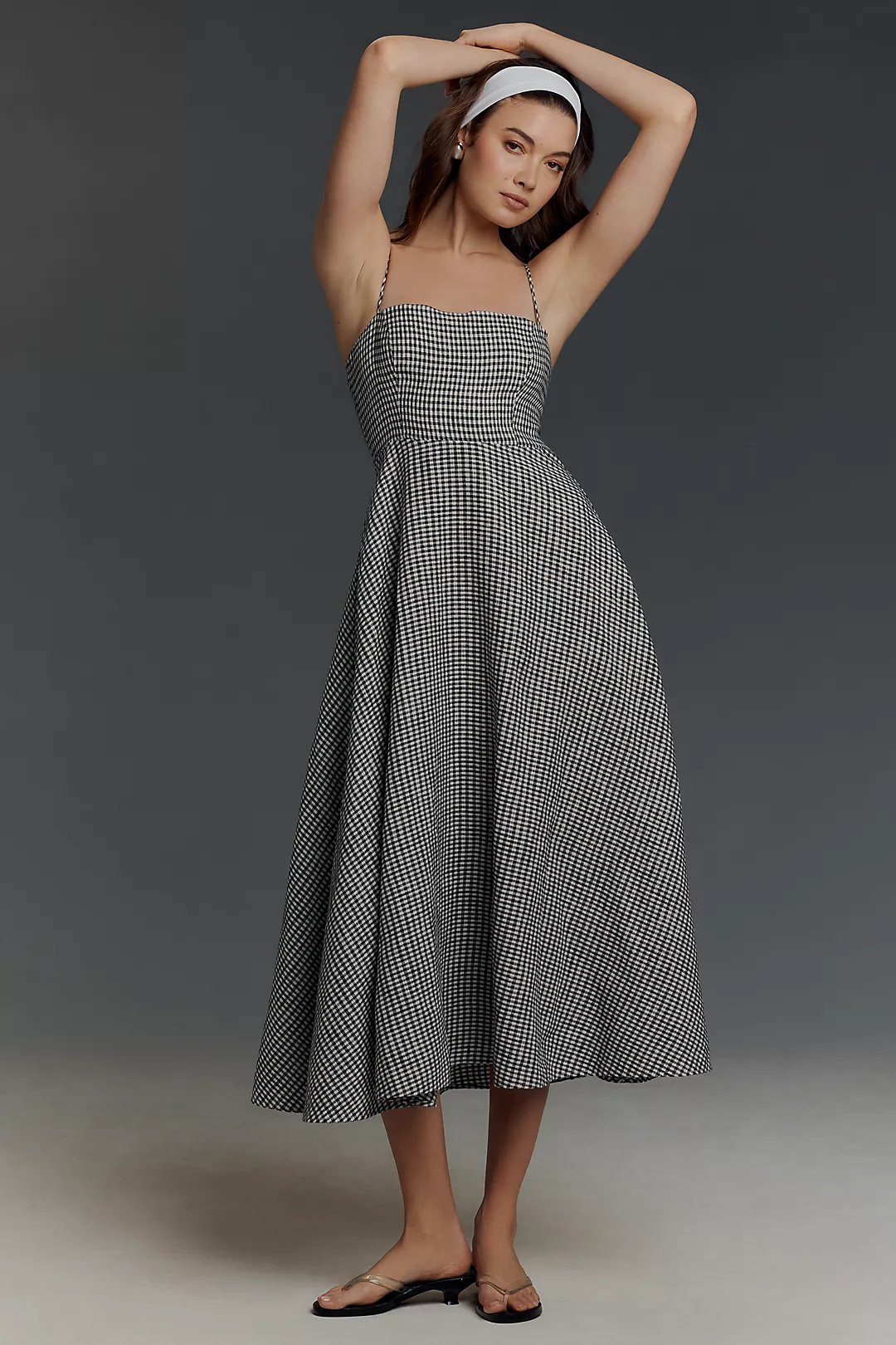 Reformation Monette Linen Midi Dress