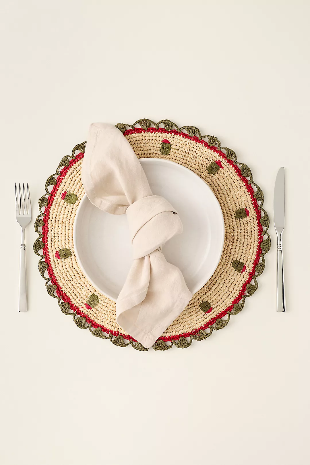 Handwoven Olive Placemat