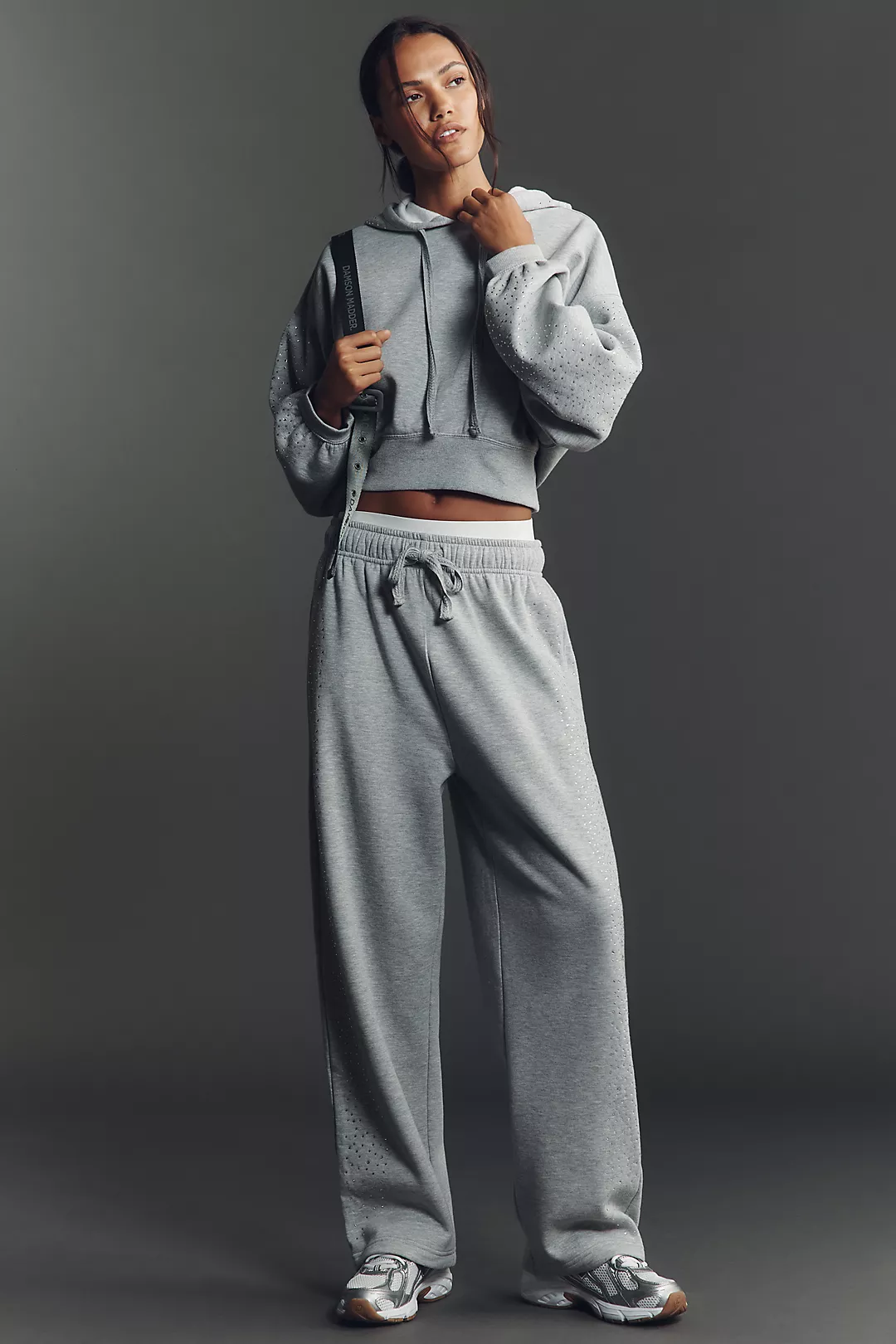 Daily Practice Fleece Wide-Leg Drawstring Pants