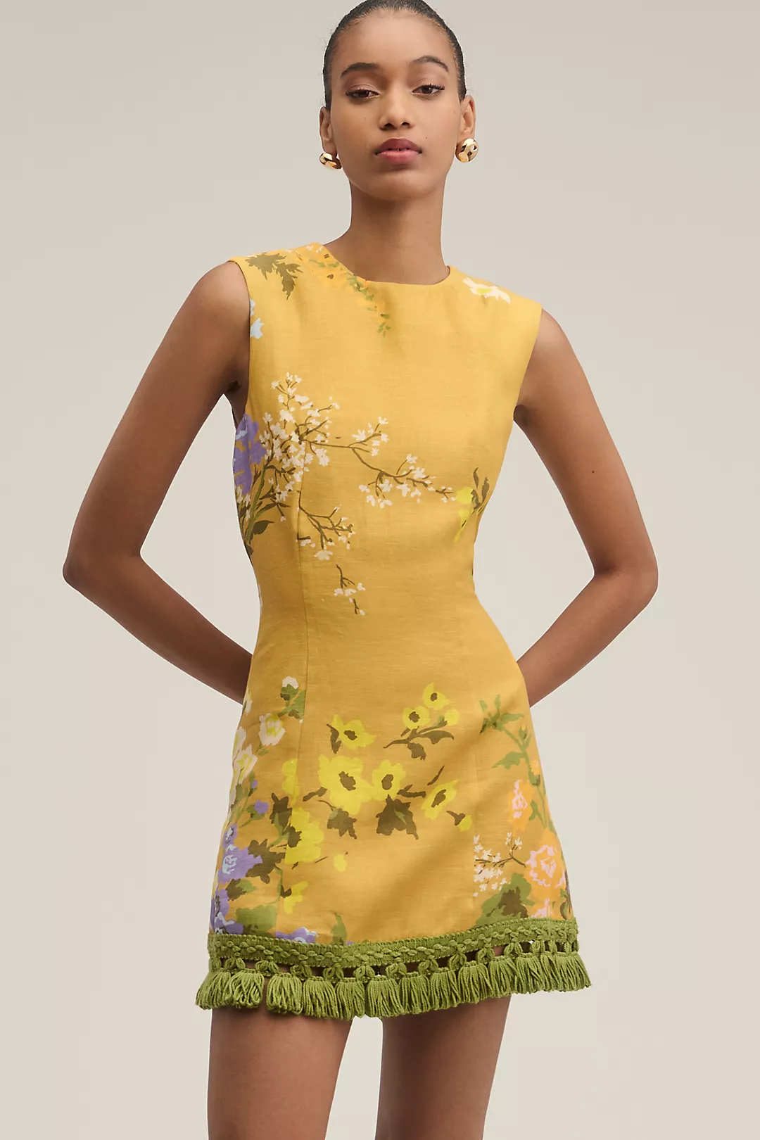 Lovaan Mathilda Linen Mini Dress