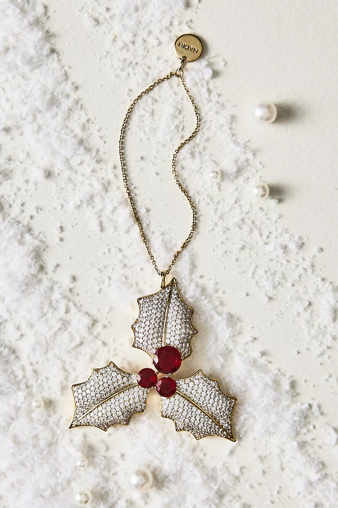NADRI Jeweled Mistletoe Ornament