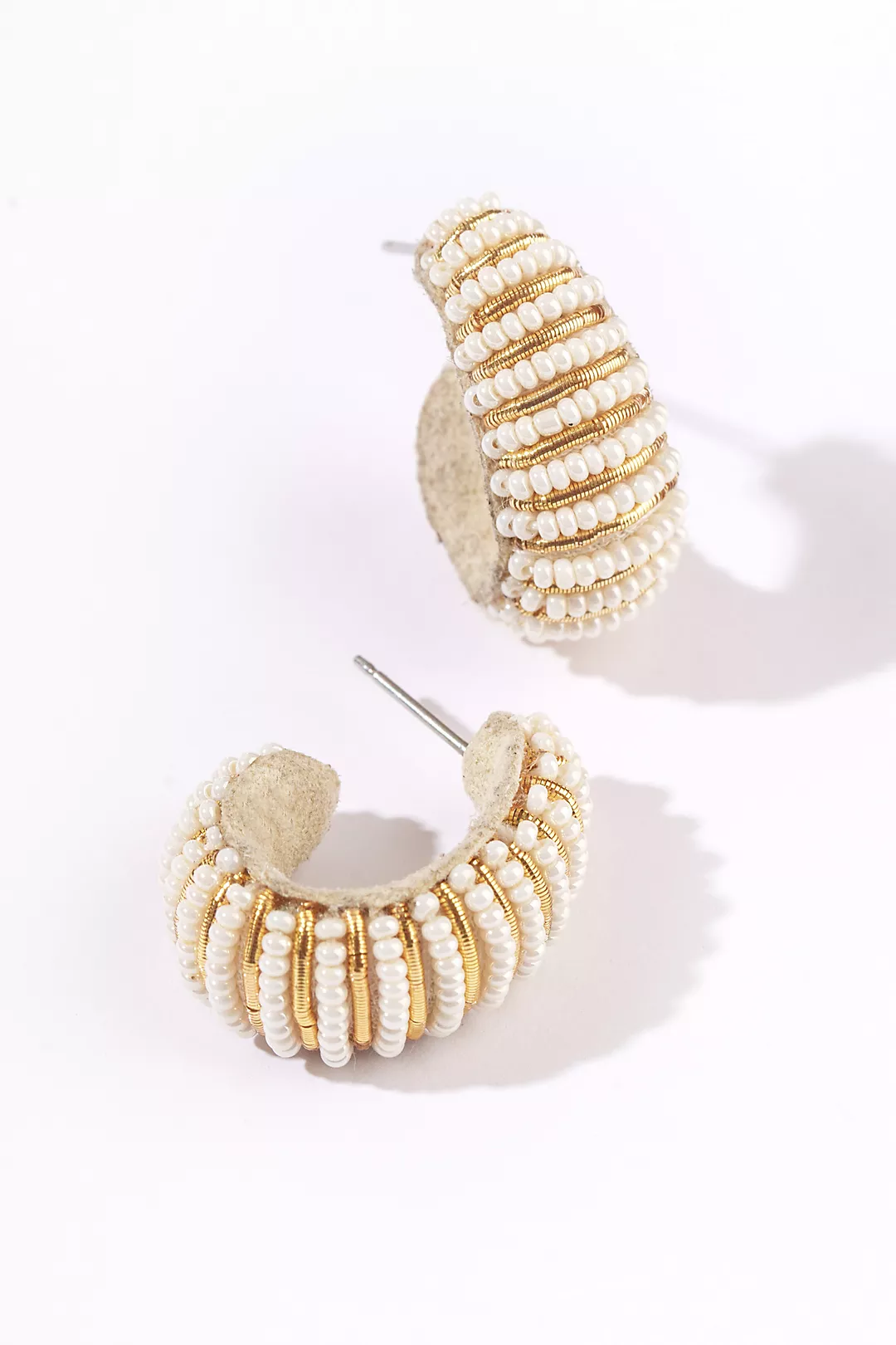 Deepa Gurnani Davon Beaded Hoop Earrings