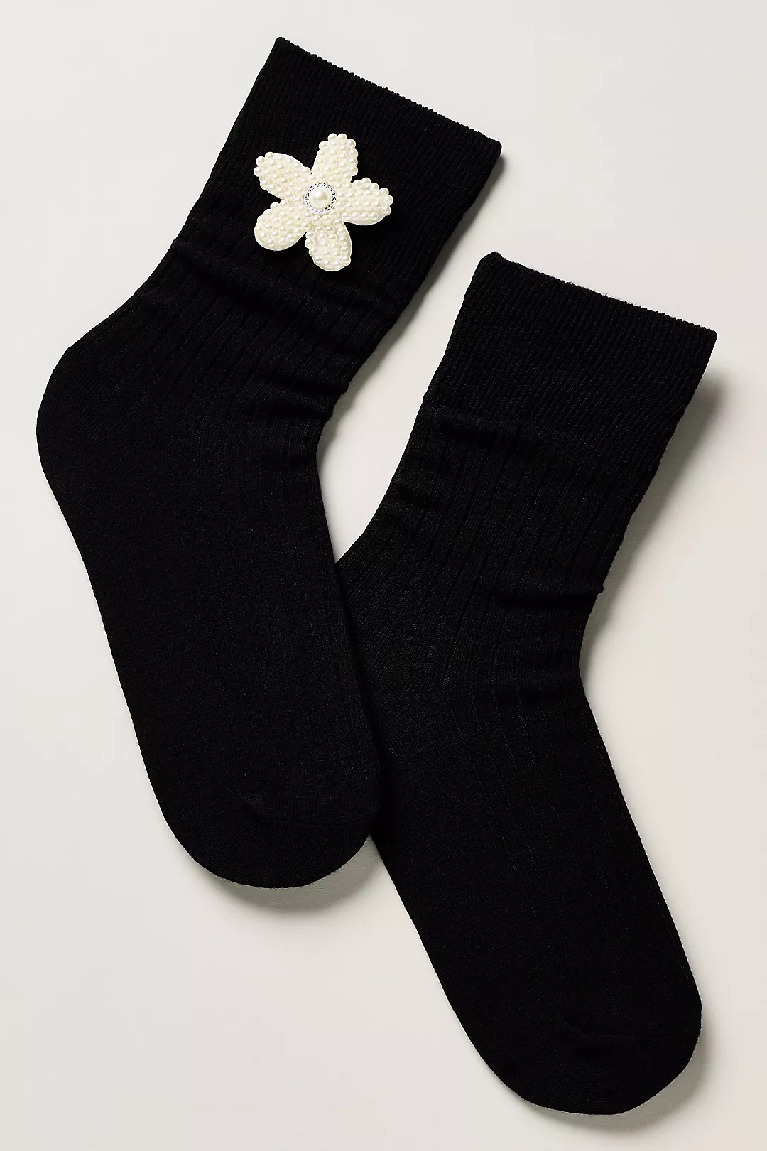 High Heel Jungle Flower Crew Socks